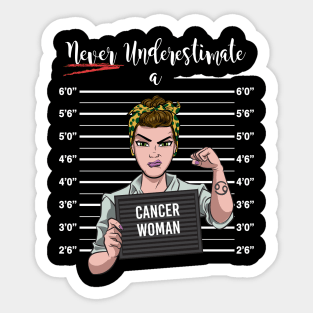 Cancer Woman Sticker